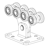 XL8SA.08 опора роликовая под балку 70*60 с маленькой площадкой