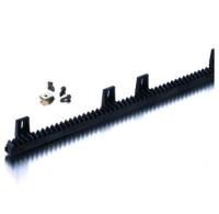 N4 Нейлоновая зубчатая рейка с металлической вставкой до 500 кг. (4 нижних крепления)