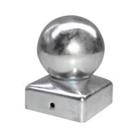 391080 крышка для столба 80х80 с шаром оцинкованная IBFM