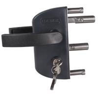 LAKZ4040P1L9005VCAP Накладной замок LOCINOX под квадратный профиль 40 мм, цвет RAL 9005.