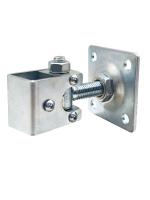 JL132C петля регулируемая М20 с обхватом профиля 40х40 с площадкой под прикручивание 100х100