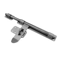 64.053 Засов воротный горизонтальный под навесной замок. Черная сталь.