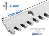 ROA6 Оцинкованная зубчатая рейка 6 мм.