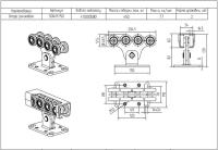 SGN.01.150 Опора роликовая (стальные ролики) Alutech