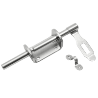 Засов горизонтальный воротный с проушиной (75) 190мм ЦИНК