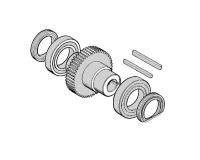 PRSU01D Выходной вал в сборе