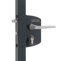 LAKQ3030U2L7016VSZM Большой накладной декоративный замок под квадратный профиль