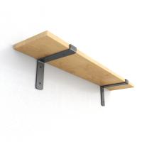 725 комплект полкодержателей черного цвета (4 шт) размер 18 см. (7,25 дюйма)