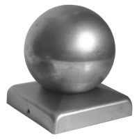 62.008.08.ZN Крышка оцинкованная на 80*80мм с шаром