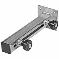 60.031 кронштейн для ворот поддерживающий с двумя роликами с площадкой под 4 анкера