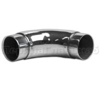 Отвод поручня забивной Д42,4х1,5мм, 90 град, полированный, с 2мя устан кольцами, aisi 201