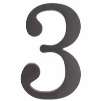 64.133 Цифра пластиковая **3**. Цвет черный