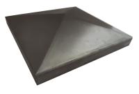 ZG01E Металлический колпак на столб 80*80. Черная сталь