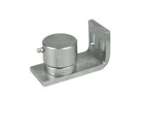 739 петля опорная нижняя диаметр 50 мм. для крепления анкерами с регулировкой. Длина петли 110 мм., высота 60 мм. Нагрузка на петлю 250 кг.