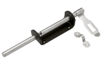 Засов вертикальный пружинный (110) 280мм черный