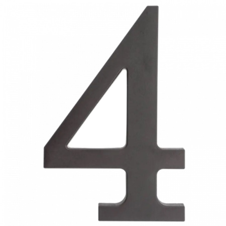 64.134 Цифра пластиковая **4**. Цвет черный