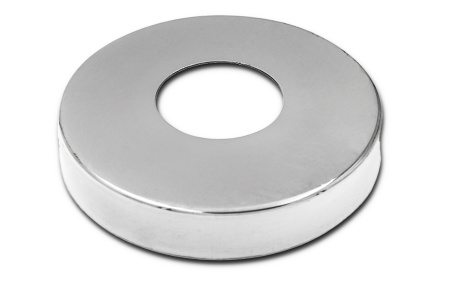 Низ стойки (крышка) Д38.1мм, толщ. 0.8мм, внешний Д86х18мм, полированный, aisi 304