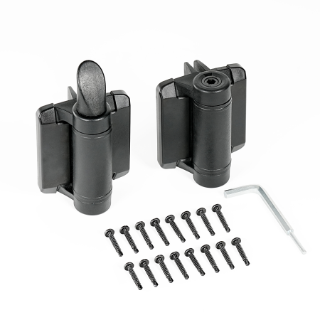 JL250222 пара петель из нейлона с доводчиком и метизами