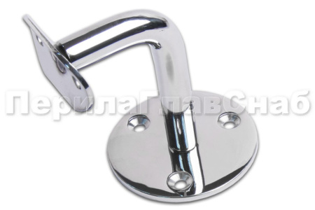 k010-2 Пристенок с ложементом под д 50,8 мм, вынос 70х45, Ф60х3, сварной, полированный