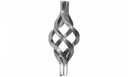 Декоративная вставка (корзинка) для стойки 25мм