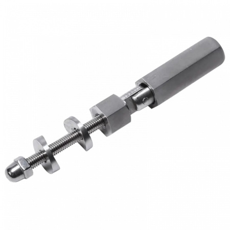 N03.1306.4US Шарнирный держатель троса, диаметр 6 мм, для 42,4 мм или на плоскость, Сатина