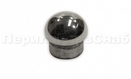 Заглушка литая сферическая для Д16мм, полированная, (aisi 304)