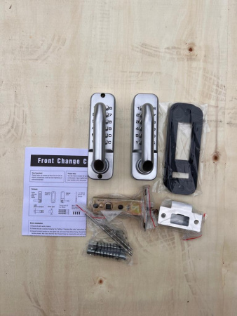 OS209AS Двусторонний механический кодовый замок. Серебро