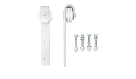 HM2417 HANGER1W (Классика белая) Тележка для амбарного механизма (2 шт.) с комплектом крепления.