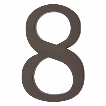 64.128 Цифра пластиковая **8**. Цвет коричневый