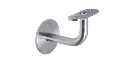 N05.0104.4XS Держатель поручня с плоским ложементом. Скрытое крепление. Сатин. AISI304. Ф14 мм POSTAL