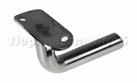 Держатель поручня,  д38,1 мм, выносной, на стойку, с регул. ложементом под Д38,1мм, резьба внутр. М8, полированный,