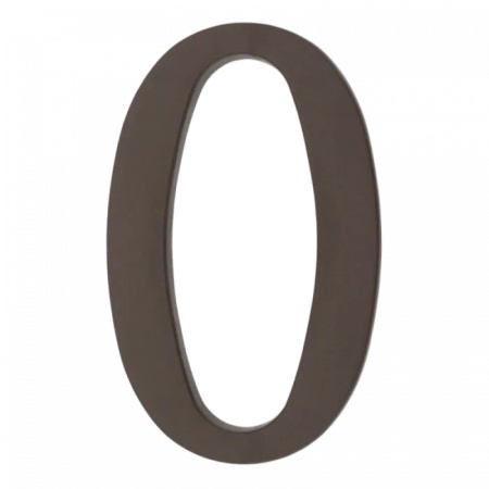 64.120 Цифра пластиковая **0**. Цвет коричневый