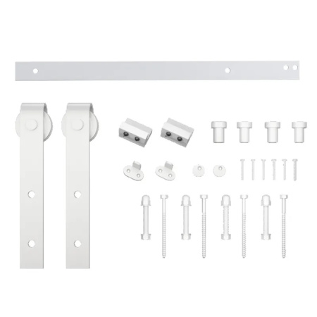 12 Классика Белая. Система для амбарных дверей