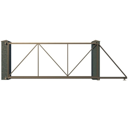 Каркас откатных ворот с фурнитурой