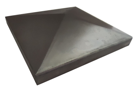 ZG01B Металлический колпак на столб 40*40. Черная сталь