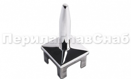 Наконечник 40х40мм без ложемента, литой, штырь полированный