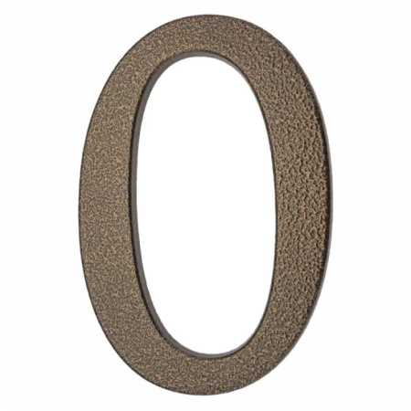 64.140 Цифра алюминиевая **0**. Цвет золотистый-коричневый