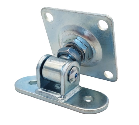 JL03A.02 петля регулируемая М16 с пластинами крепления под прикручивание.