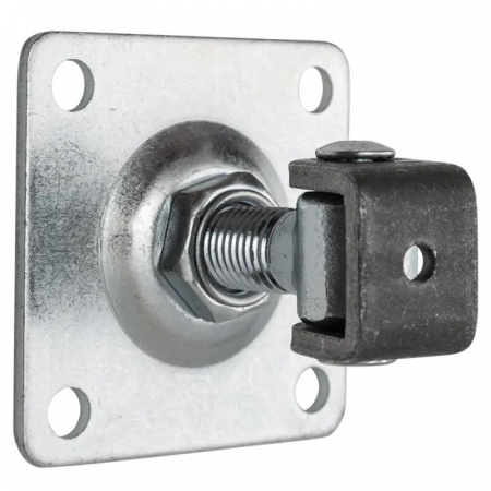 61.018 Петля регулируемая с пластиной крепления 80*80, М16.