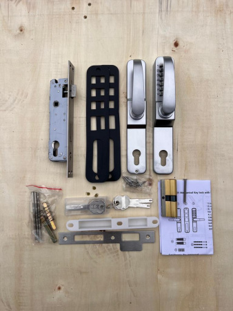 OS405-1 Односторонний механический кодовый замок. Серебро.