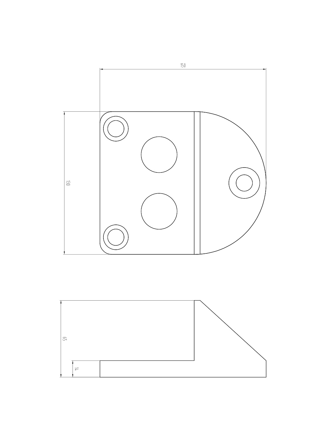 MX21A отбойник резиновый для распашных ворот в центральную часть проема